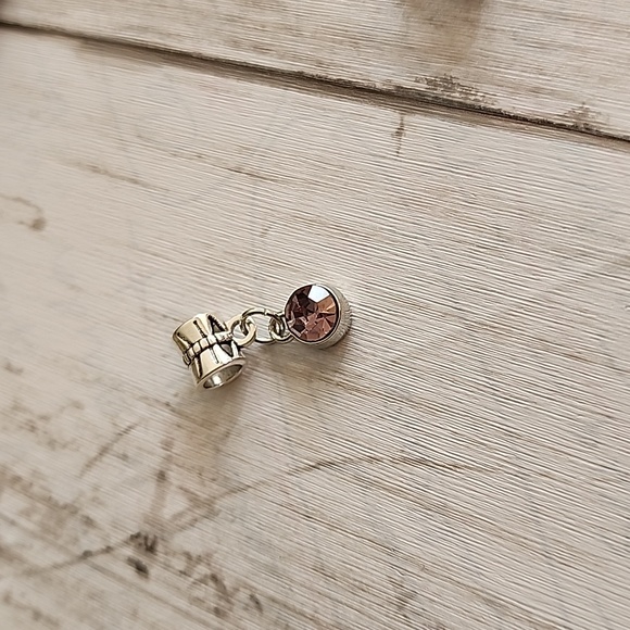 ☀️FEBRUARY Birthstone Simulated Amethyst Charm Fits Pandora - Picture 2 of 4